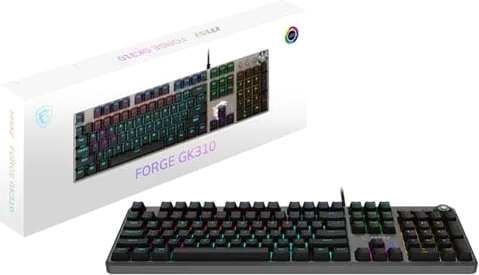 MSI FORGE GK310 RGB Red Switch Mechanical Gaming Keyboard