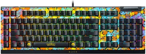 Razer BlackWidow V4 X Green Switch Mechanical Gaming Keyboard - Pokémon Kanto Starter Ed.