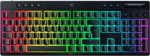 Razer BlackWidow V4 Hyperspeed Razer Orange Switch UK Layout Mechanical Gaming Keyboard