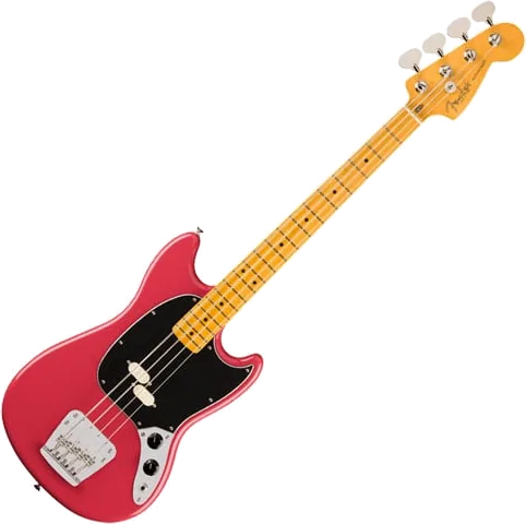 Fender - American Professional Classic Mustang Bass, Maple Fingerboard, Faded Dakota Red