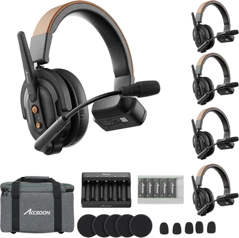 Accsoon CoMo SE Wireless Intercom System (1 Host Headset, 4 Remote Headsets)