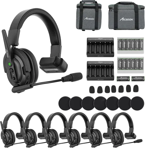 Accsoon CoMo Wireless Intercom System (1 Host Headset, 6 Remote Headsets)