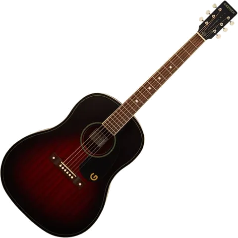 Gretsch Jim Dandy™ Dreadnought, Walnut Fingerboard, 1-Ply Black Pickguard, Deep Cherry Burst
