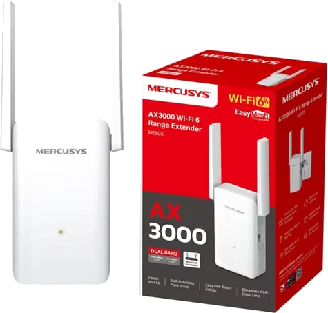Mercusys ME80X AX3000 Dual-Band Wi-Fi 6 Range Extender