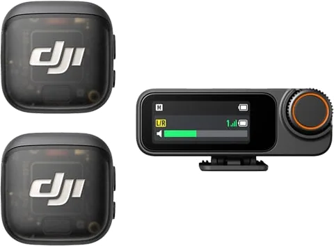 DJI Mic 3 (2 TX + 1 RX + Charging Case) Wireless Microphone Kit