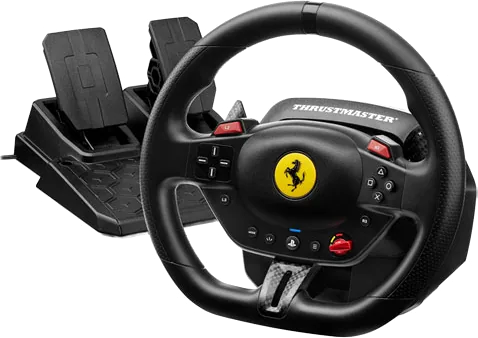 Thrustmaster T98 Ferrari 296 GTB Racing Wheel and Pedal Set for PS5, PS4 & PC