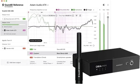 Audient ORIA mini Room Correction System with Sonarworks Mic & SoundID Reference Software