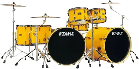 Tama Imperialstar Limited Edition Drum Kit Inspired by Lars Ulrich (Electric Yellow)