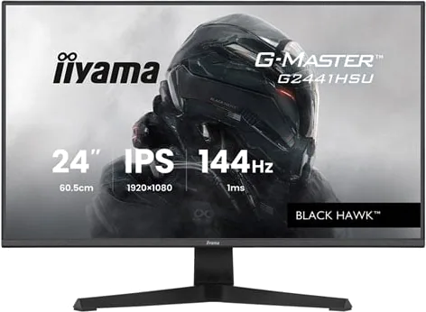 iiyama 24" G2441HSU-B1 G-Master BLACK HAWK 144Hz AMD FreeSync IPS Gaming Monitor