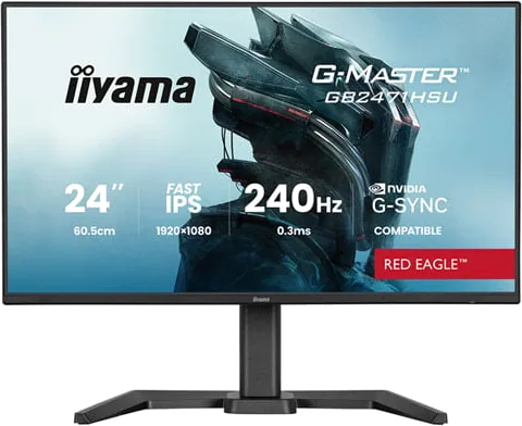 iiyama 24" GB2471HSU-B1 G-Master RED EAGLE Full HD 240Hz Adaptive Sync Fast IPS Gaming Monitor