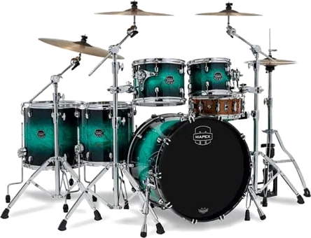 Mapex Saturn VI Studioease 22" 5pc Shell Pack - Marine Teal Burst