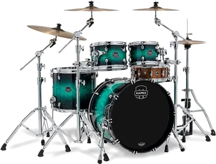 Mapex Saturn VI Fast Rock 22" 4pc Shell Pack - Marine Teal Burst