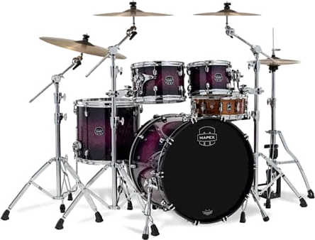 Mapex Saturn VI Fast Rock 22" 4pc Shell Pack - Royal Purple Burst