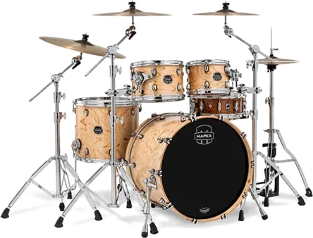 Mapex Saturn VI Fast Rock 22" 4pc Shell Pack - Exotic Natural Maple
