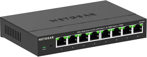 NETGEAR MS308-100EUS 8-Port Unmanaged 2.5G Multi-Gigabit Essentials Switch
