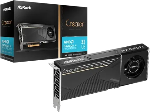 ASROCK Radeon AI PRO R9700 Creator 32GB