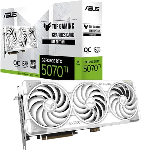 ASUS TUF Gaming GeForce RTX 5070 Ti BTF White OC Edition