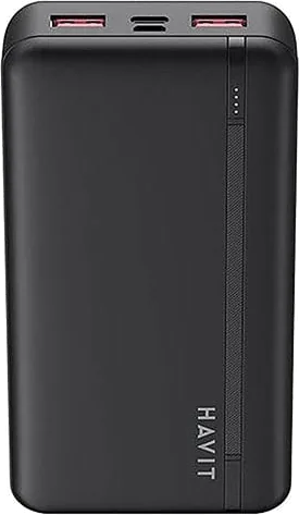 HAVIT PB92 20,000mAh Dual Fast Charging Power Bank 1C2A 1xMicroUSB QC3