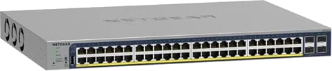 NETGEAR GS752TP V3 48 Port PoE+ Smart Managed Switch with 4 SFP Ports 380W