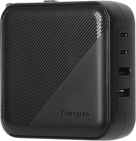 Targus 100W USB-C/A Travel Ready 4-port GaN Charger 2C2A UK/EU/US/AU Wall Plugs