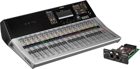 Yamaha TF5 Mixing Console and NY64-D Dante Expansion Card Bundle