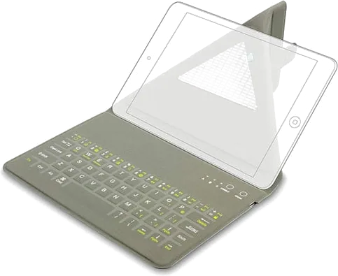 Kit: Wireless Foldable Keyboard Bluetooth with Magnetic Stand for 7-11" iPads/Tablets/Smartphones