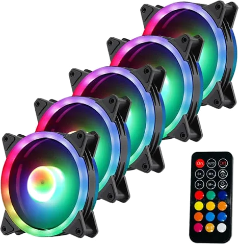 Xclio 120mm RGB Fans with Controller and RGB Remote