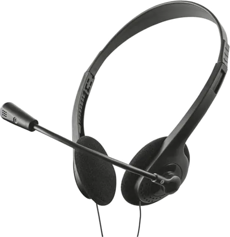 Xclio Home & Office Stereo Head Set with Microphone Noise Cancelling 3.5mm Jack Black