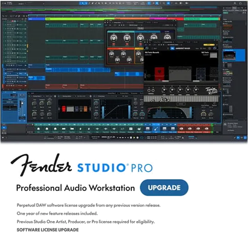 Fender Studio Pro Upgrade DAW Recording Software Perpetual License
