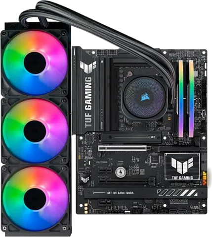 3XS Performance Bundle, Ryzen 7 9850X3D, TUF B850, 32GB DDR5, Nautilus 360