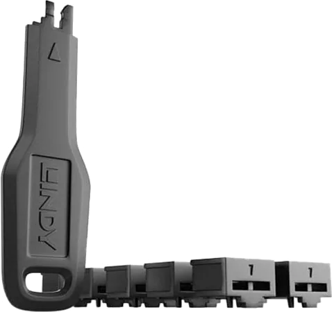 Lindy RJ45 Blockers with Removal Key 10pcs