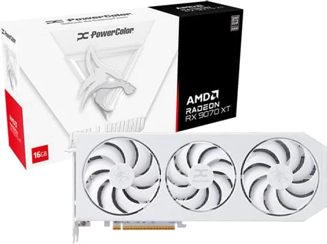 PowerColor Radeon RX 9070 XT HELLHOUND SPECTRAL WHITE 16GB