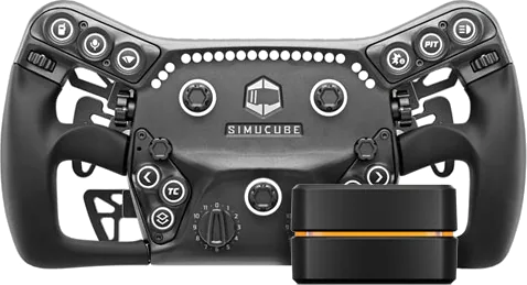 Simucube Savu Pro Full Metal Sim Racing Steering Wheel + USB-C / RJ45 Link Hub Racing Sim Bundle
