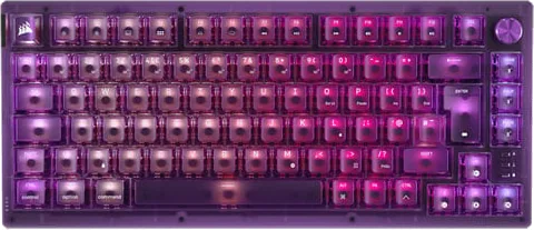 CORSAIR K65 PLUS Wireless RGB 75% Mechanical Gaming Keyboard - Atomic Purple