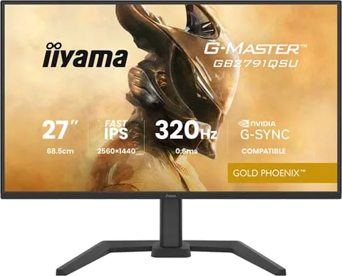 iiyama GB2791QSU-B1 27” QHD 320Hz FreeSync Premium HDR10 IPS Gaming Monitor