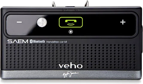 Veho VBC-002-AS SAEM S3 Ayrton Senna Bluetooth Hands Free Car & Speaker Kit, 32 Hours Talk Time, Rechargable