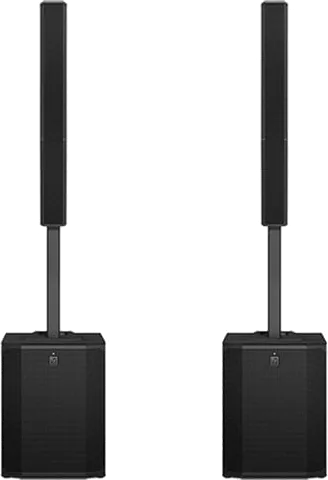 Electro-Voice - EVOLVE 90 Portable Column Loudspeaker System, QuickSmart Link and Bluetooth Stereo (Black) Pair