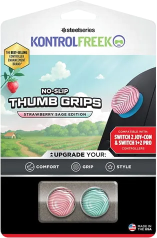 SteelSeries KontrolFreek Universal No-Slip Thumb Grips Strawberry Sage Edition