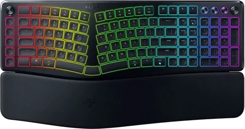 Razer Pro Type Ergo Scissor-Switch US Full Size ARGB Split Ergonomic Gaming Keyboard