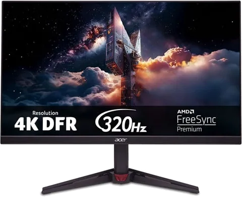 Acer Nitro VG270KV4bmiipx 27” 4K 160Hz / 1080p 320Hz Dual Mode FreeSync Premium IPS Gaming Monitor