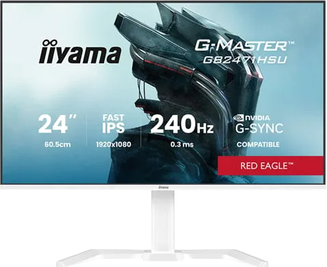 iiyama G-Master RED EAGLE GB2471HSU-W1 24” FHD 240Hz G-Sync Compatible IPS Gaming Monitor