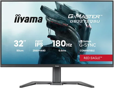iiyama G-Master RED EAGLE GB3272QSU-B1 32” QHD 180Hz G-SYNC Compatible IPS Gaming Monitor