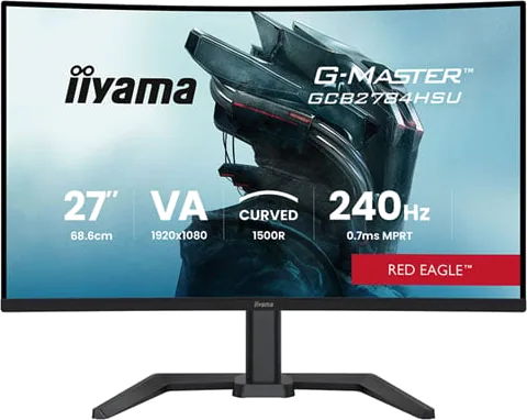 iiyama G-Master RED EAGLE GCB2784HSU-B1 27” FHD 240Hz AMD FreeSync Premium Curved VA Gaming Monitor
