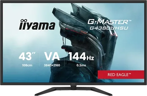 iiyama G-Master RED EAGLE 43” 4K 144Hz Adaptive Sync Gaming Monitor