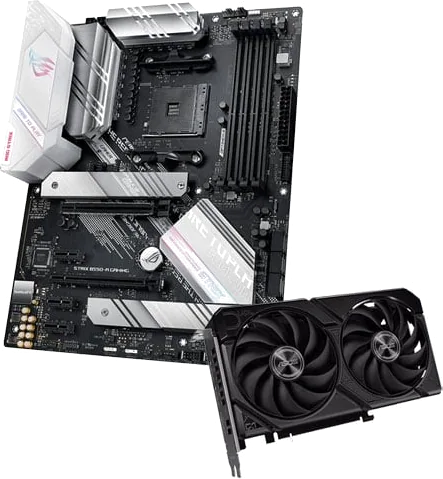 ASUS Radeon RX 9060 XT DUAL 16GB + ASUS ROG STRIX B550-A GAMING Bundle