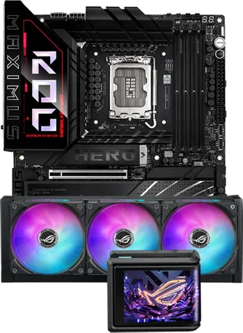 ASUS ROG MAXIMUS Z890 HERO with ROG Ryuo IV SLC 360 ARGB AIO Bundle