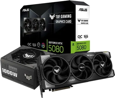 ASUS GeForce RTX 5080 TUF GAMING OC + 1000W TUF GAMING Power Supply Bundle