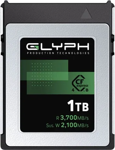 1TB Glyph Capture+ CFexpress Type B 4.0 Memory Card, 3700MB/s Read, 2500MB/s Write
