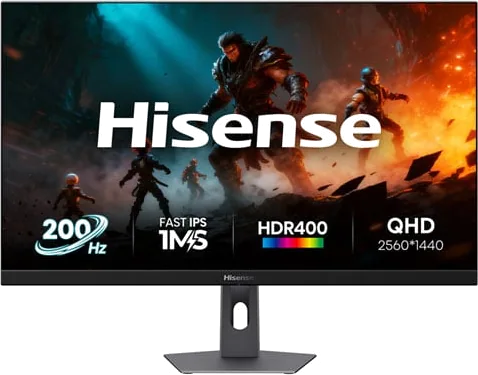 Hisense 27G5QUK PRO 27" 2K 200Hz FreeSync HDR10 IPS Gaming Monitor