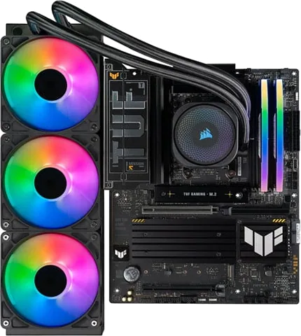 3XS Vengeance Bundle, Ryzen 9 9900X3D, TUF X870, 32GB DDR5, Nautilus 360